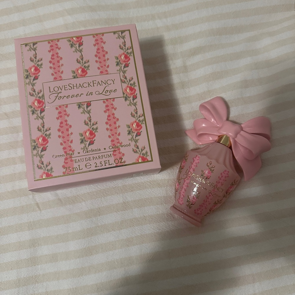 LoveShackFancy Pink Floral Perfume with Bow